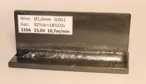 Carbon Steel welding using 82% Ar + 18% CO2
